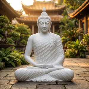 Estatua de Buda de Granito Grande, Estilo Zen, Religiosa, de Mármol, Marca Artifax, Superventas - Product Image 3