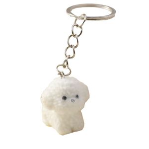 Mini <b>Small</b> Dog Toy Bag <b>Wallet</b> HandBag Pendants Keychain Cute Plush Fluffy 3D Dog Keyrings - Product Image 1