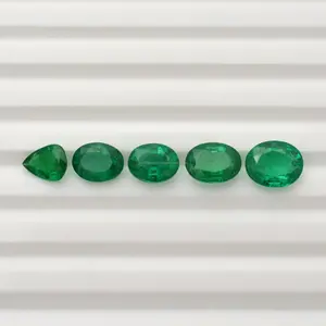 Natural Green Zambian 11 cts Emerald Faceted Mix Cut Loose Gemstone Wholesale Price Handcrafted Stone for Jewelry Making