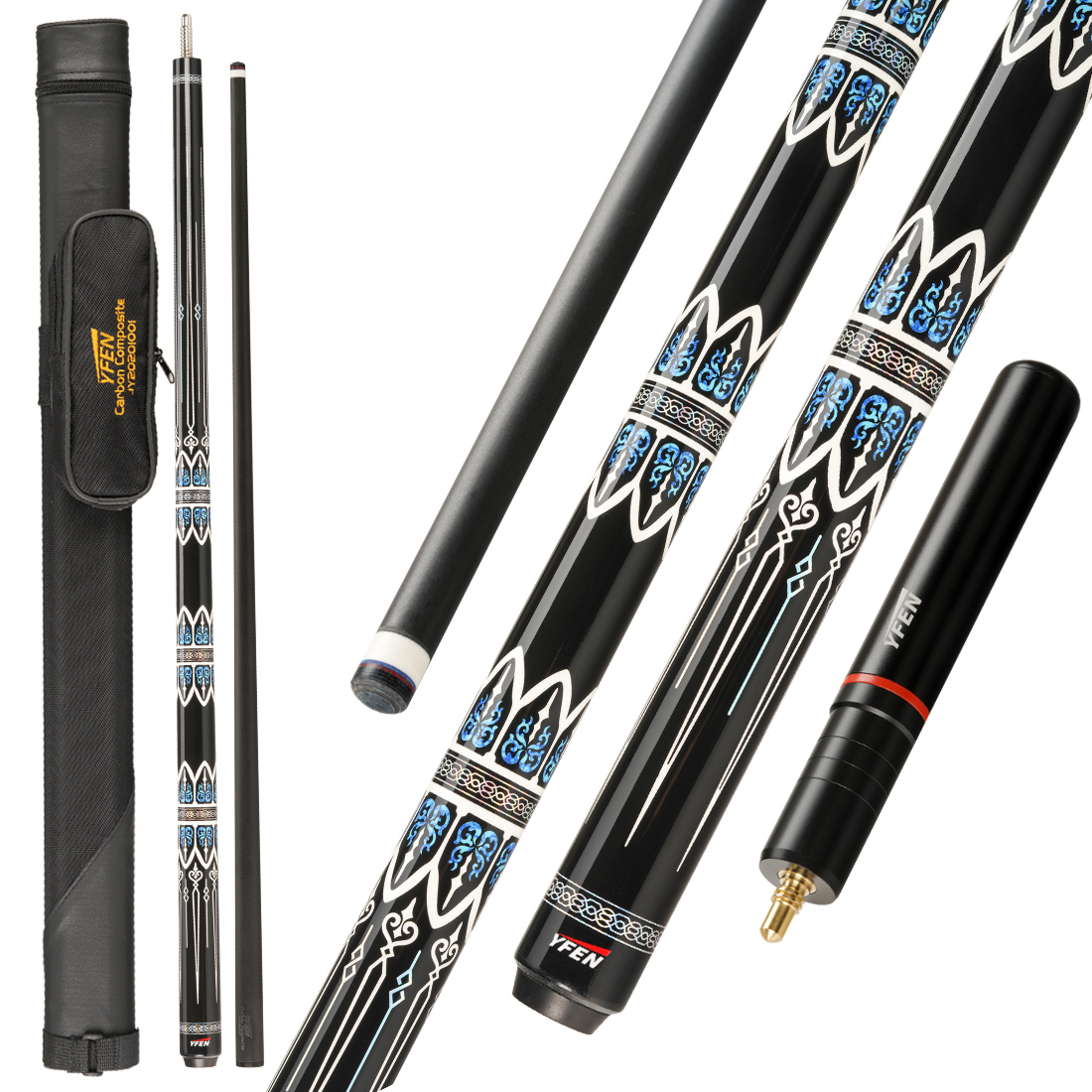 Yfen Carbon Fiber Shaft - Customizable Pool Cue Stick