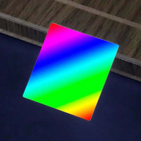 Lentille en verre à réseau optique, réseau de réflexion 2400 Line Center Wavelength 500nm Diffraction Flat Plate Spectrometer Grating