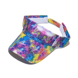 Sport Running Golf <span class=keywords><strong>Pare</strong></span>-<span class=keywords><strong>soleil</strong></span> Chapeaux de sport Tie -dyed Elastic Band Visor Cap - Product Image 3