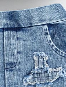 Nuevo Conjunto de Ropa de Moda para Niña de <span class=keywords><strong>3</strong></span> Piezas con Chaqueta Vaquera de Manga Larga y Falda Corta - Product Image 6