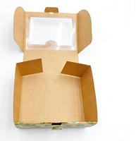 Caja de Embalaje de Juguetes de Cartón Kraft Personalizada con Ventana Transparente de PVC, Caja de Regalo de Cartón Marrón, Cartón de Papel Ecológico Reciclable