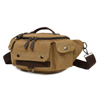 Tas Selempang Kanvas Retro Grosir Kustom Cocok untuk Pria dan Wanita, Tas Bahu Kasual Retro untuk Perjalanan