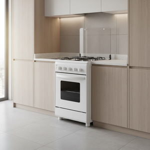 20 Inch Electric/Gas Auto Ignition 4 Burners Cast Iron <strong>Pan</strong> Support Double Glass <strong>Oven</strong> Door Stainless Steel Worktop Household - Product Image 3