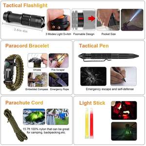 Ventes chaudes - Fournitures de plein air, équipement de camping, boîte à trésors de survie en milieu sauvage, ensemble d'outils de survie en milieu sauvage multifonctionnel - Product Image 2