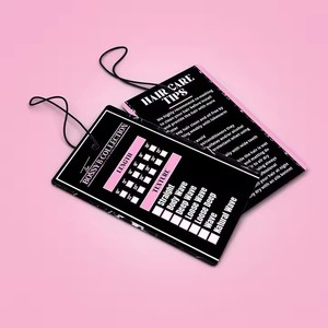 Chất Lượng Cao Tùy Chỉnh Tư Nhân Tóc Giả Thương Hiệu Logo Dập Nổi In Ấn Tóc Con Người Mở Rộng Bao Bì Quà Tặng Giấy Treo Thẻ Cho Tóc Bó - Product Image 4