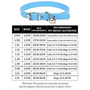 Collier en cuir pour animaux de compagnie, style international, avec clochette simple, pour chat et chien, motif à pois - Product Image 6