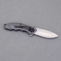Couteau pliant de survie pour le camping en plein air, lame en acier inoxydable, manche en aluminium, logo gravé au laser, couteau utilitaire, usage industriel