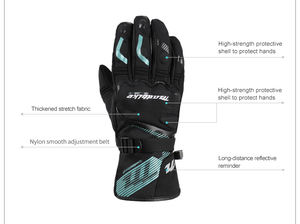 Guantes de carreras directos de fábrica, antideslizantes, absorbentes de golpes, resistentes al desgaste, impermeables, para invierno, nieve, guantes para motocicleta, táctiles, a prueba de viento - Product Image 5