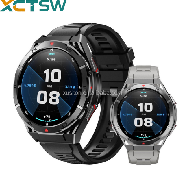 2026 High Quality Android Smart Watch for Men Fitness Tracker Heart Rate 1.43 Amloed 3ATM 480mah Battery X2B GPS Sport Watch