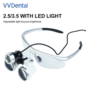 Doppia lampada LED telescopica ad alto ingrandimento occhiali lente d'ingrandimento - Product Image 3
