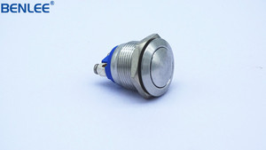 Interruptor de botón de metal de buena calidad impermeable Benlee IP65 19mm interruptor momentáneo de acero inoxidable personalizado - Product Image 2