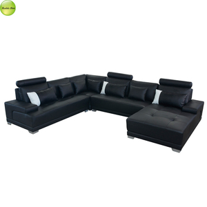 Sectionnel <span class=keywords><strong>en</strong></span> cuir contemporain: conception <span class=keywords><strong>en</strong></span> forme de <span class=keywords><strong>L</strong></span>, canapé <span class=keywords><strong>en</strong></span> forme de U sectionnel <span class=keywords><strong>en</strong></span> cuir europé<span class=keywords><strong>en</strong></span> post-moderne dans le salon - Product Image 3