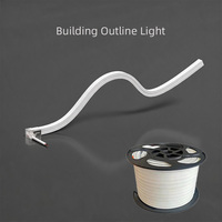 Bande lumineuse LED néon flexible en silicone étanche IP66, 16*16mm, découpable, flexible, pliable, pour extérieur, escalier, marche