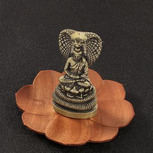 Ornements bouddhistes en cuivre <span class=keywords><strong>de</strong></span> style zen, Serpent Shakyamuni, Serpent <span class=keywords><strong>de</strong></span> méditation, Grand Serpent, Protecteur du Dharma, Paix, Éveil, Cadeau <span class=keywords><strong>Bouddha</strong></span> - Product Image 5