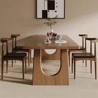 Table à manger en bois massif pour plusieurs personnes Nordic Modern Home Hotel