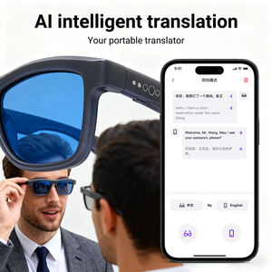 Gafas de Audio Inteligentes JS-22 Pro con Traducción por IA, Auriculares de Oreja Abierta BT5.4, Lentes Electrocrómicas, Protección UV y Carga Magnética - Product Image 3