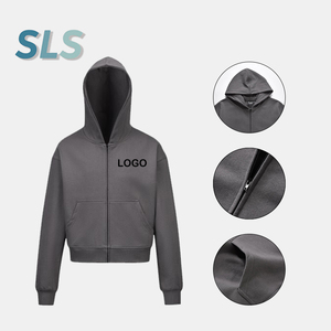 Felpa con Cappuccio Unisex all'Ingrosso, Stile Vintage High Street, 100% Cotone, Felpe con Zip per Uomo - Product Image 3