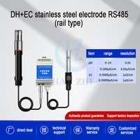 Analyseur de qualité de l'eau IoT RS485 4-20mA 0-5V Sonde 2-en-1 EC PH pour l'agriculture Testeur d'eau en plastique personnalisable