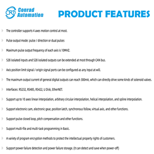 ตัวควบคุมการเคลื่อนที่แบบหลายภารกิจ ZMOTION ZMC304 4 แกน รองรับ EtherCAT สำหรับมอเตอร์อเนกประสงค์/เซอร์โว สำหรับงานยานยนต์และกรอบหน้าจอ - Product Image 4