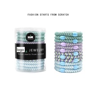 Élastiques à cheveux pour enfants, coloris bonbon, style serviette douce, avec boucle de maintien, moulés par soufflage, pour petites filles
