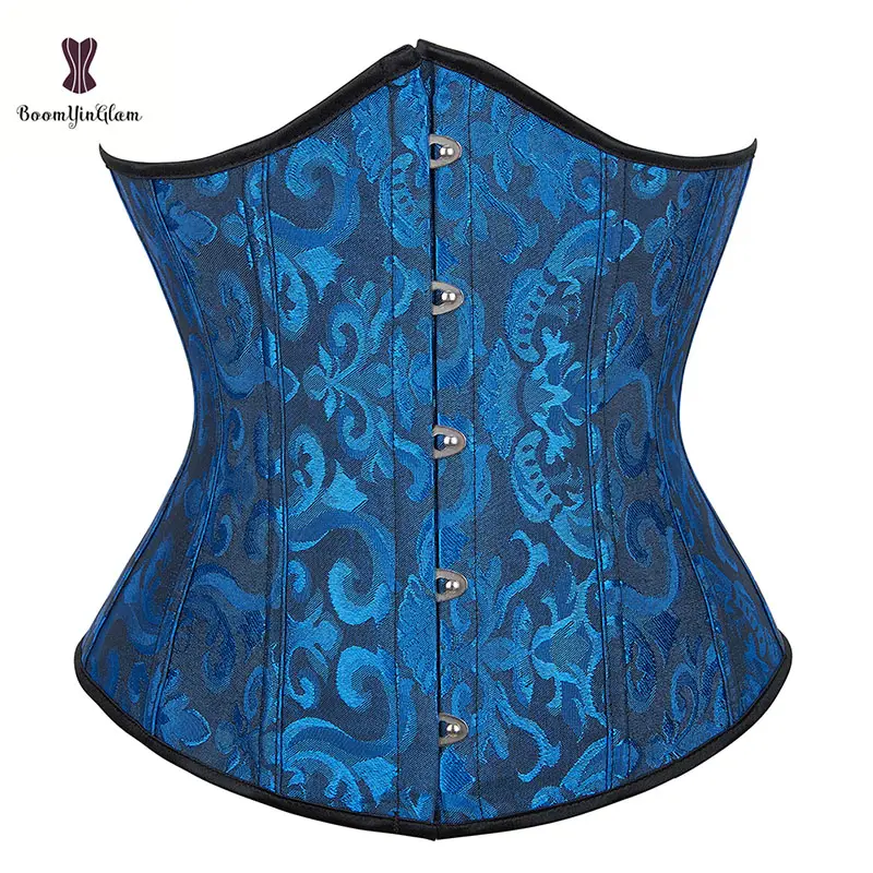 Dark Blue Waist Cincher Sport Girdle Long Torso 11.81 Inches Underbust Corset Plus Size Underwear Women Korset