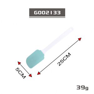 Spatule en silicone écologique résistante à la chaleur, personnalisée, avec détails en acier inoxydable, 25x5cm, pour la pâtisserie, outils de cuisine - Product Image 6