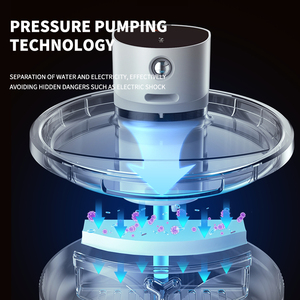 Fontaine à eau intelligente et silencieuse à lumière LED pour chat avec détecteur de mouvement Bols à boire filtrés pour animaux de compagnie Distributeur automatique d'eau pour animaux de compagnie - Product Image 3