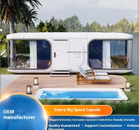 Gypsophile Space Capsule Container Room Atmosphère créative Mobile Room Capsule House, Commercial Space, Dirigeable