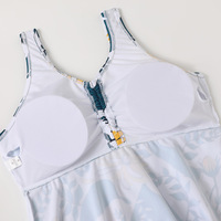 Nouveau maillot de bain tankini sans bretelles grande taille pour femme, coupe explosive personnalisée, taille haute, anti-UV, séchage rapide, respirant, imprimé 2 pièces