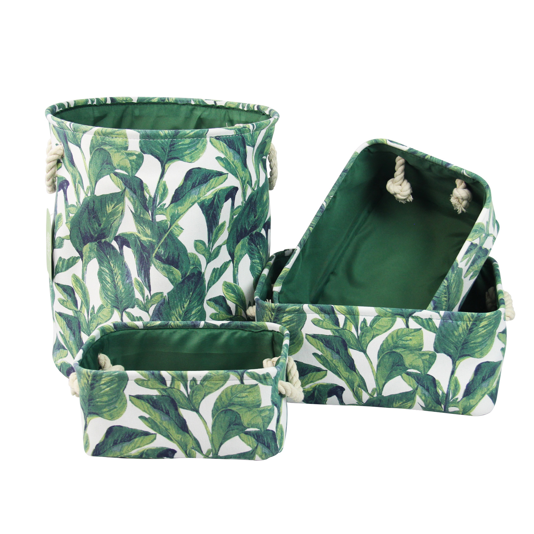 2020 Новая удобная домашняя корзина для белья, складная корзина для стирки с принтом и ручкой из хлопкового шнура