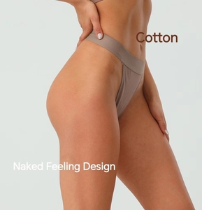 Tentadora Tanga Sexy de tiro alto para mujer, ropa interior con espalda en T, bragas de algodón ultrasuaves transpirables, sensación desnuda agradable a la piel - Product Image 3