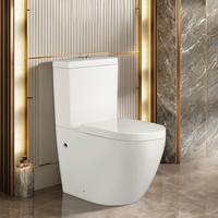 WC monobloc à double chasse et cuvette allongée, ensemble de toilettes modernes à chasse directe, directement des fabricants chinois d'articles sanitaires pour salle de bain
