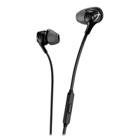 Casque de jeu filaire Cloud Earbuds II noir avec carte son pour PC, casque e-sport pour jeux