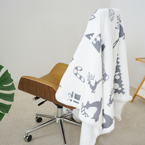 Couverture de lit en polaire Sherpa, Noël Super Soft Fuzzy Plush Warm Cozy Couch Throw Velvet Double Couvertures réversibles - Product Image 6