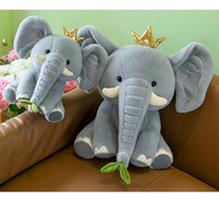 Boneka Gajah Grosir Pabrik OEM ODM Bantal Peluk Nyaman Teman Tidur Boneka Gajah Custom Hadiah Ulang Tahun
