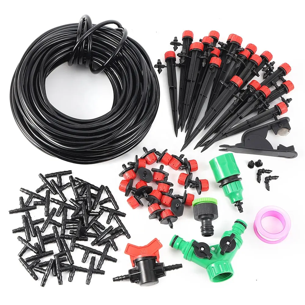 5m~25m Automatic Drip Irrigation System DIY Garden Supplies Micro Drip Set for Garden Farm Watering