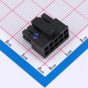 43025-10Y Housing (Wire-to-Board / Wire-to-Wire) P=3mm Connector ( Jack Structure: 2x5P )( Pitch: 3mm )( Row Spacing: 3mm ) - Product Image 1
