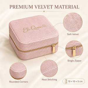 Hotsale Wholesale Premium Velvet Zipper Bote Bijoux Jewelry <b>Box</b> Rangement Bijoux <b>For</b> Independent Jewelry Brand Retail - Product Image 1