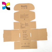 Encre blanche de conception personnalisée d'impression kraft brun boîtes/boîte d'emballage