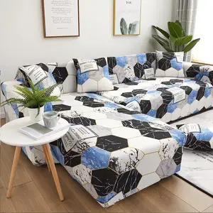 High quality Cheap Protective Sofa Covers Stretch Print l Shape Sofa Cover Slipcover For Living Room