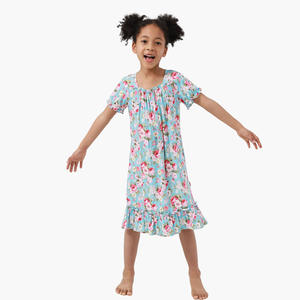 Camisón de Verano para Niñas, Transpirable, de Algodón de Bambú, Suave, para Dormir, con Certificación OEKO-TEX - Product Image 2