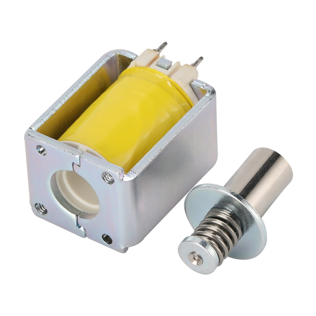 Long Stroke Solenoid 0.2A 2.5W DCR 57.6Ξ© Electromagnet 100%ED RoHS Push Solenoid Miniature Motors Mini Linear Actuator