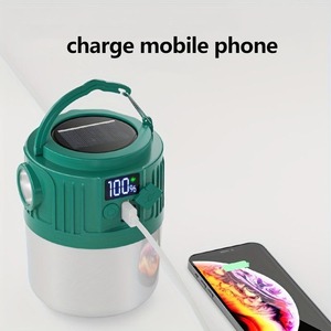 Smiling Shark Lampe solaire de camping 100% LED avec affichage numérique pour la randonnée et les voyages - Product Image 3