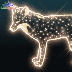 3D Outdoor Led Animal Figure Sculptures Dolphin <strong>Tiger</strong> and Bear <strong>Motif</strong> Lights for Christmas Decoration - Product Image 2