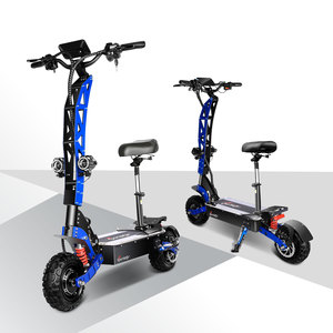Expédition directe depuis l'entrepôt européen et américain : Trottinette électrique tout-terrain 11 pouces, haute puissance 60V 3000W, deux roues, en alliage d'aluminium, batterie lithium - Product Image 2