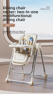 Silla Alta Multifuncional Plegable para Bebé, Reclinable y con Función de Balanceo, para el Hogar, Segura para Bebés y Niños, Venta al Por Mayor - Product Image 5