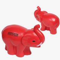 Ballons anti-stress en PU personnalisés avec logo, en forme d'éléphant avec des crocs - Jouet promotionnel, vente chaude